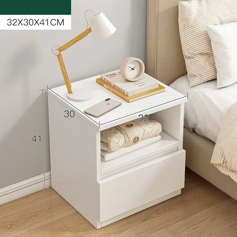 home modern small wooden bedroom bedside table with drawer