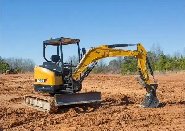 3.5 ton SY35U Mini Cralwer Excavator With Yanmar Engine Small Hydraulic Digger