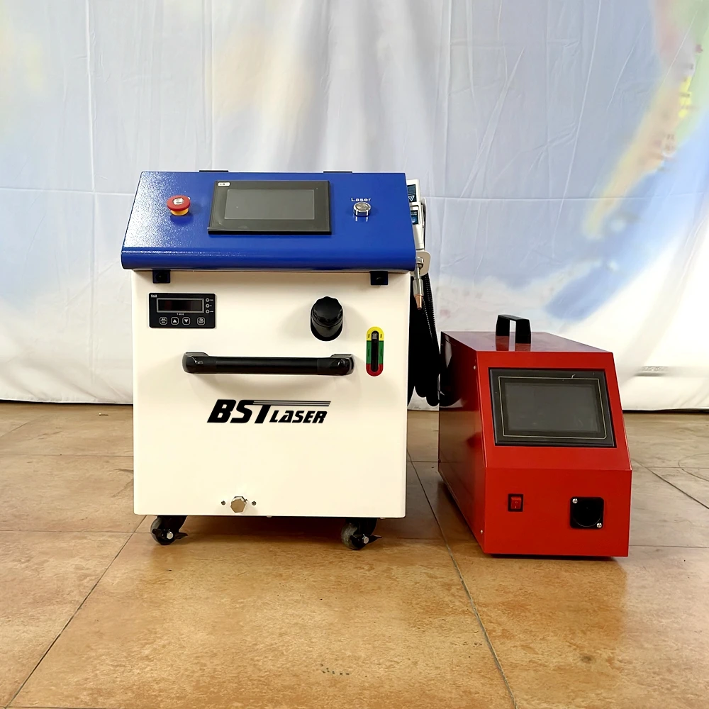 3 in 1 1000W 1500W Small Compact Micro Stainless Steel Aluminum Handheld Fiber Laser Cleaner Welder Cutter