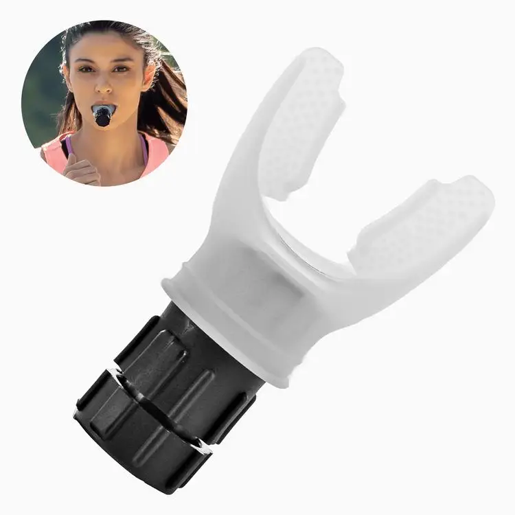 
Ergonomic silicone mouthpiece breathing apparatus spare diving supplies diving silicone mouthpiece trainer lung trainer 