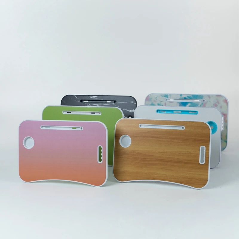 Chinese Manufacturer  Bed Laptop Desk with Folding Legs Eating Serving Laptop Computer Mdf Table Tray for Bedroom