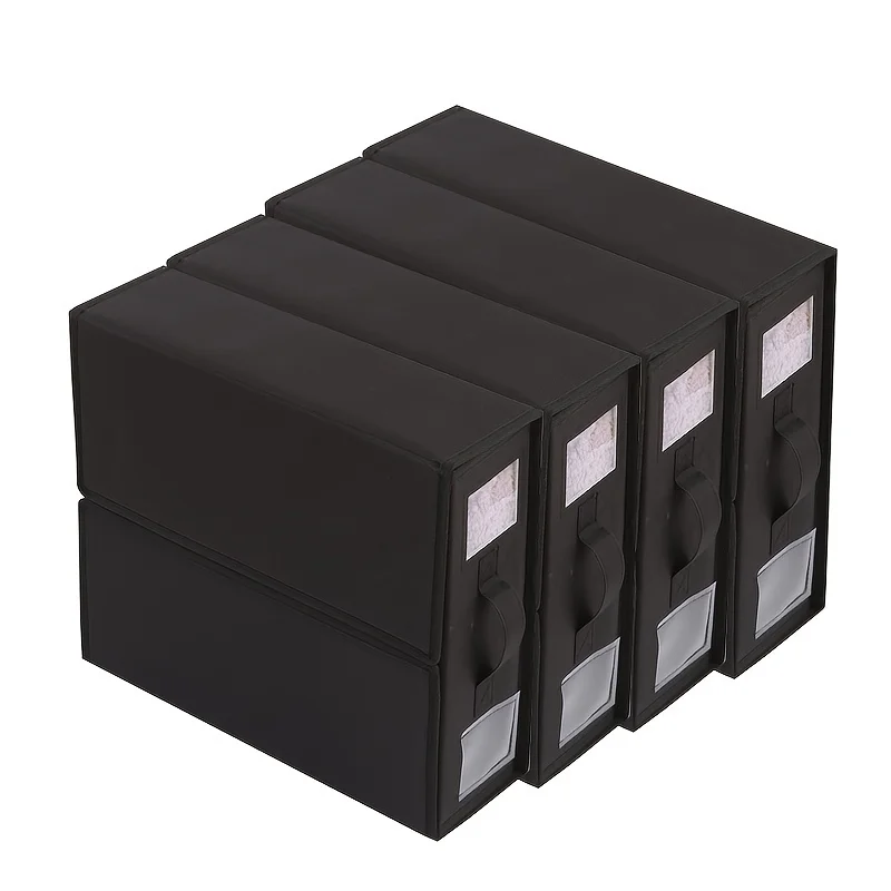 4 Pack Foldable Sheet Set Organizer Linen Closet Folding Bed Sheet Bedding Storage Cube Bins