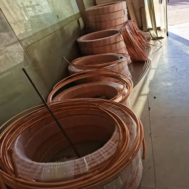 High Quality Refrigeration Air Conditioner Connecting Copper Pipe Manufacture Pancake Coil Capillary Copper Coil Copper Tube