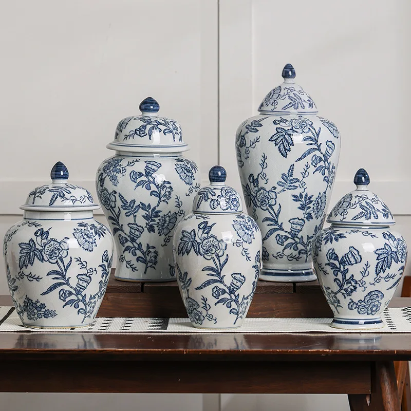 Chinese Factory Cheap Storage Jar Ornaments Jar Vase Large White Ceramic Ginger Jar