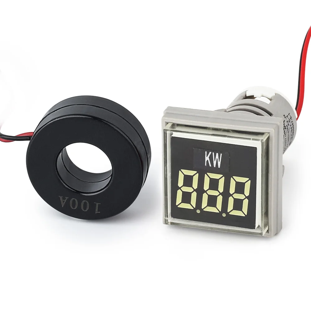 22mm white indicator power meter