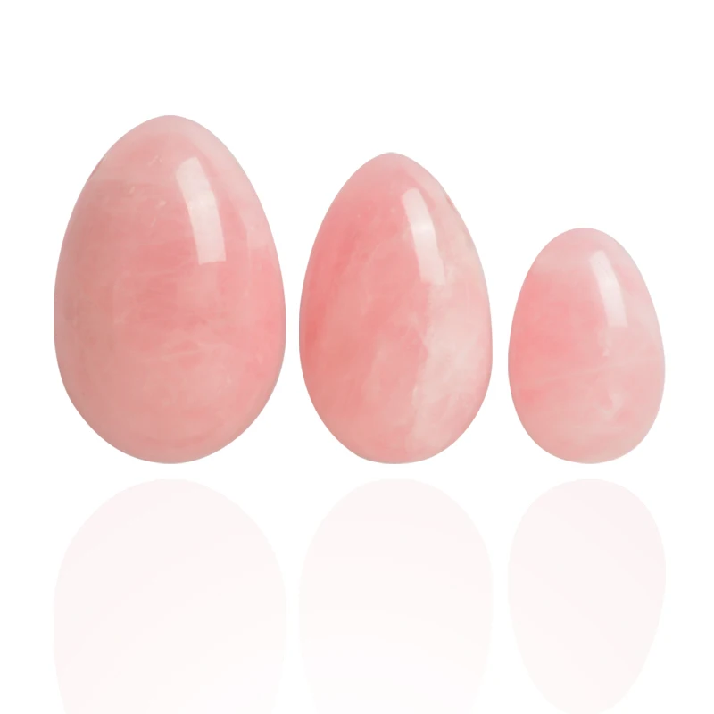 
2021 certified rose quartz vaginal jade yoni eggs set seller for women 