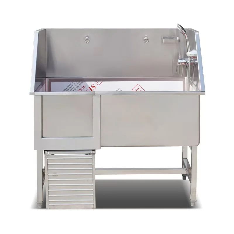 Manufacture Medical Dog Grooming Bath Tub Stainless Steel Bathtub For Pets