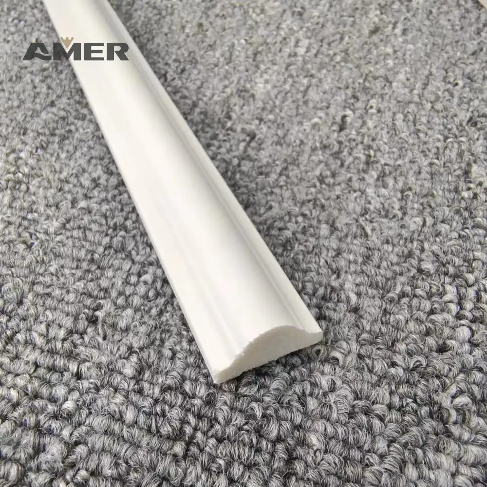 Amer high density Polystyrene baseboard wall Moldings Flooring Accessories Polystyrene PS Skirting Board