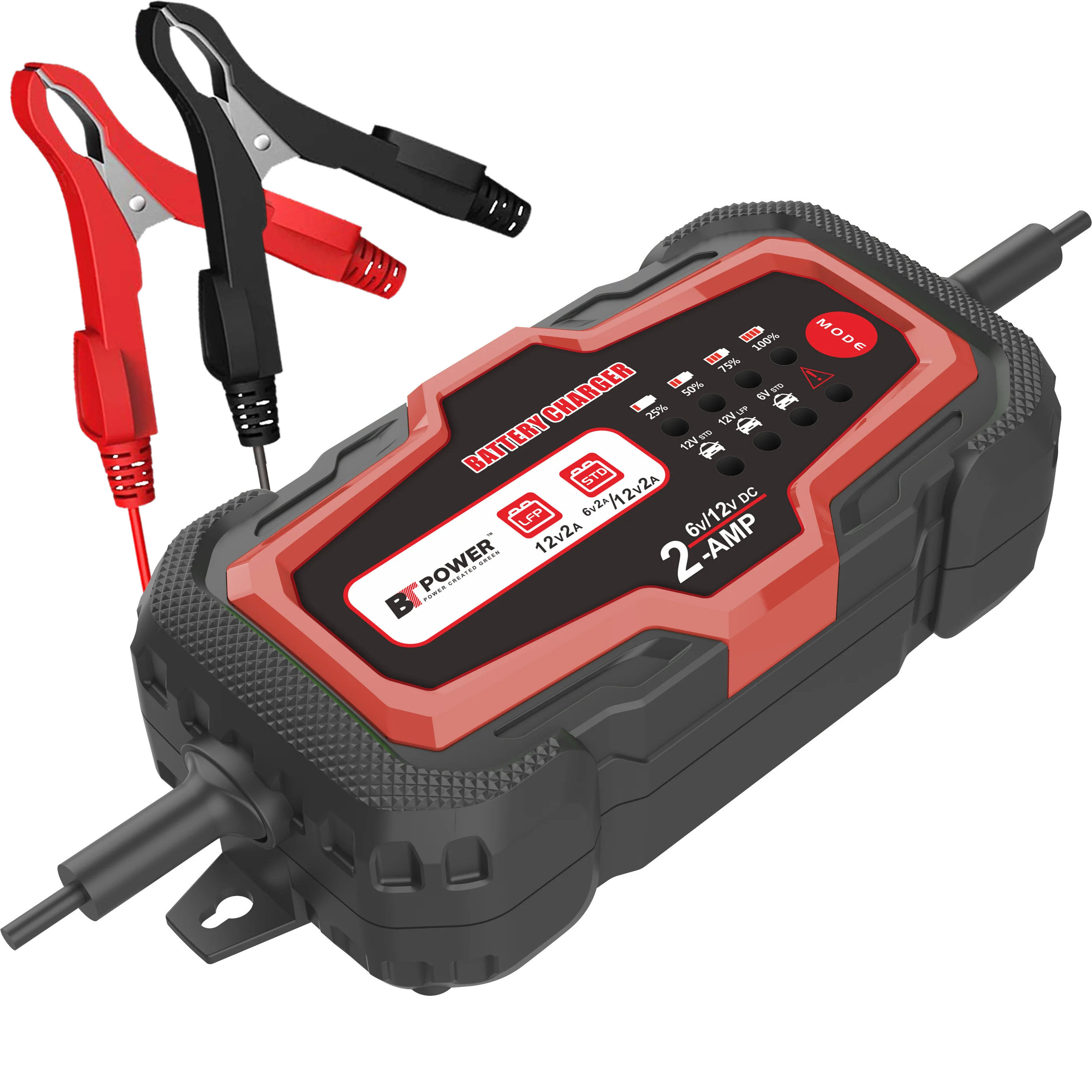 6v 12v 2amp полностью автоматическое умное зарядное устройство для автомобильного мотоцикла ATV