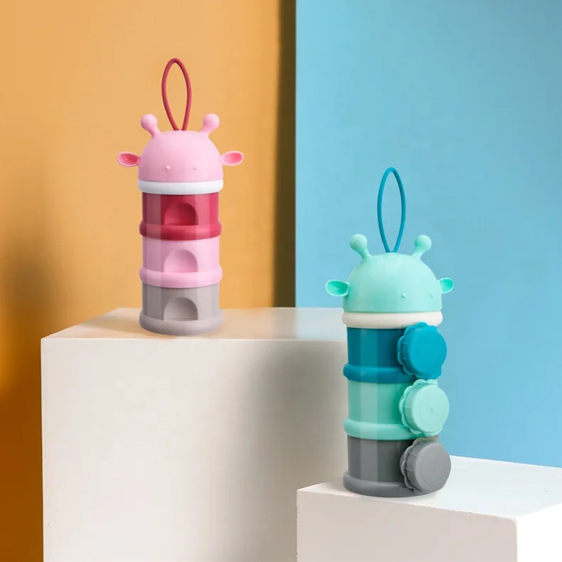 New Design Baby Milk Powder Dispenser Infant Food Container Milk Powder Box Plastic Container For Bady Milk Powder