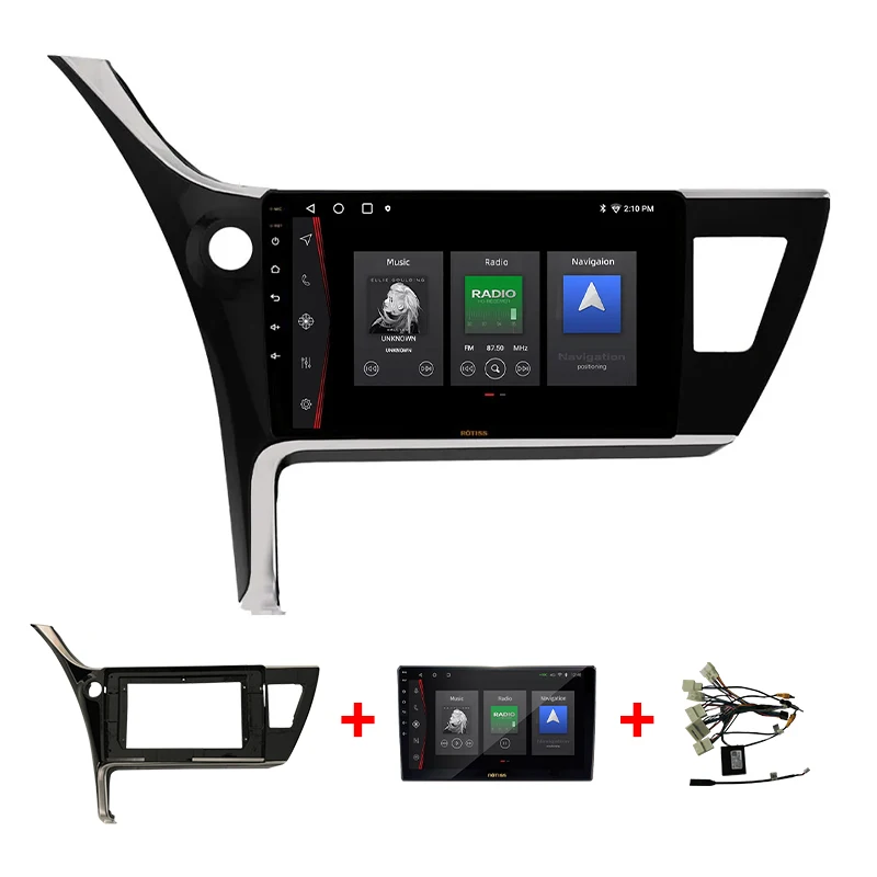 Автомобильный dvd-плеер Rotiss для TOYOTA COROLLA 2017 + 10 1 дюймов