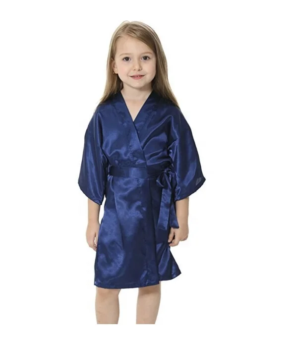 Flower Girl Robe Silky Satin Robe for Children Kids Satin Robe