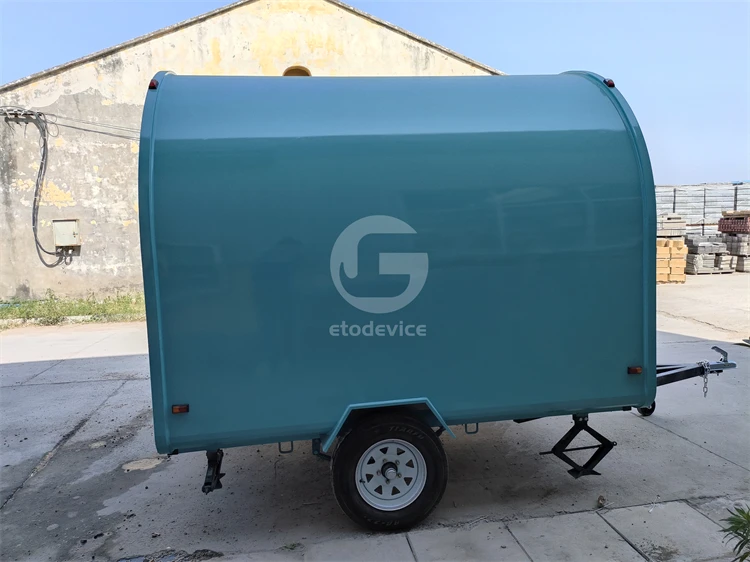 Street Mobile Fast Food Caravan Small Outdoor Ice Cream Coffee Food Vending Cart used mobile kitchen food trailer