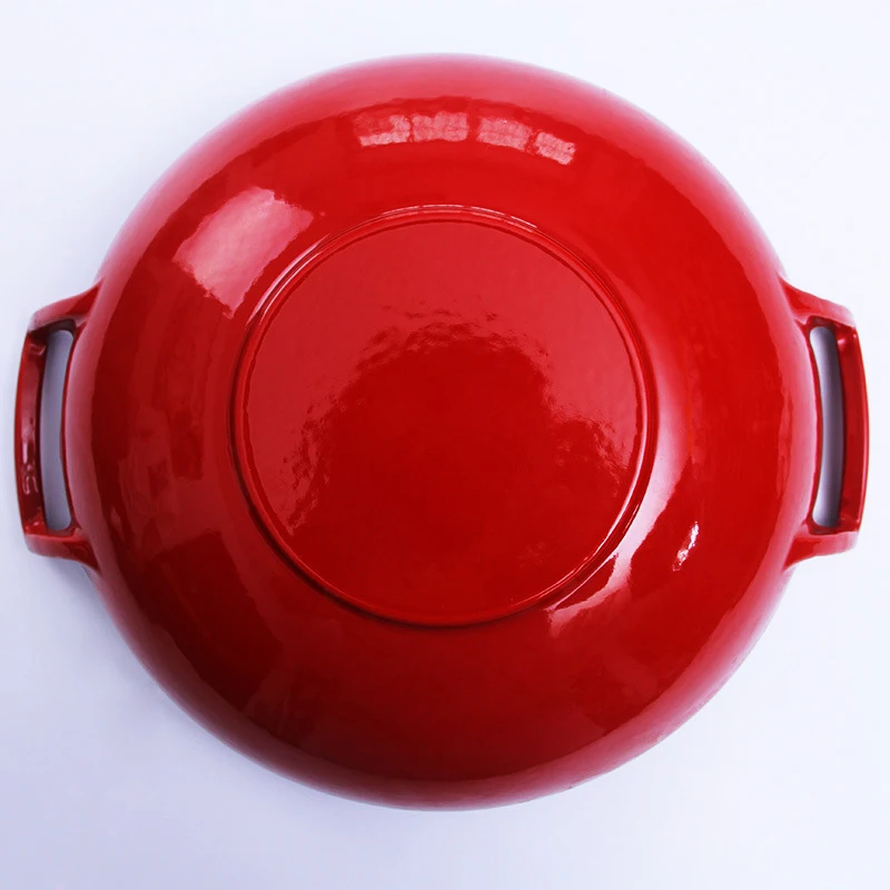 Chinese Traditional Cast Iron Wok With Double Handle