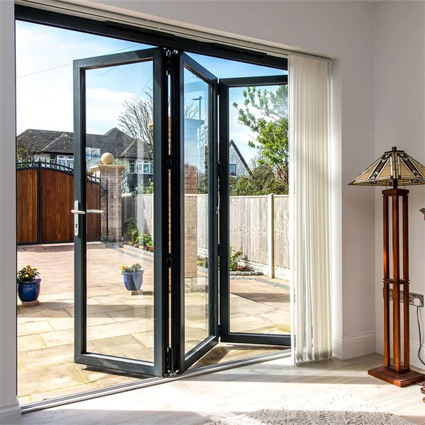 AS2047 TOMA Folding Doors for Rooms Metal Track Folding Sliding Door System Track Be Fold Door