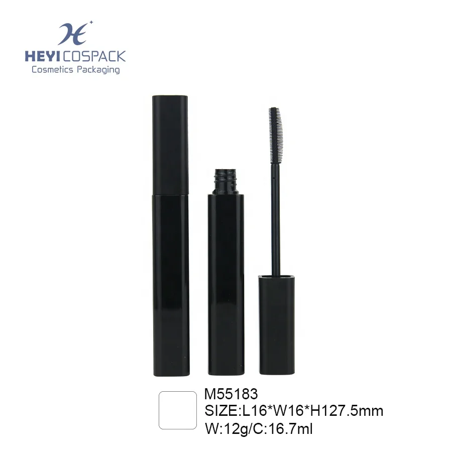 Оптовая продажа; Новое поступление; Доступна индивидуальная печать пластиковый черный пустой тонкий тюбик туши для ресниц 16,7 мл тюбики для туши для ресниц упаковка бутылки