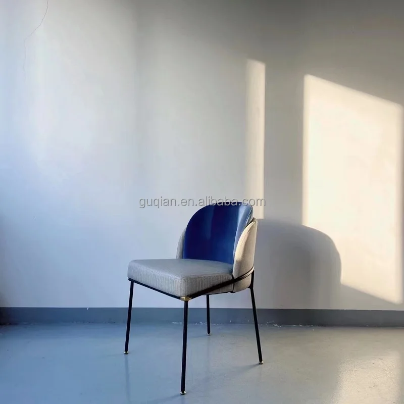 Modern Designer Dutch Velvet Sherpa Chair Living Room Dining Hotel Cafe Kitchen Workshop Leisure Style Guest Restaurant Chair