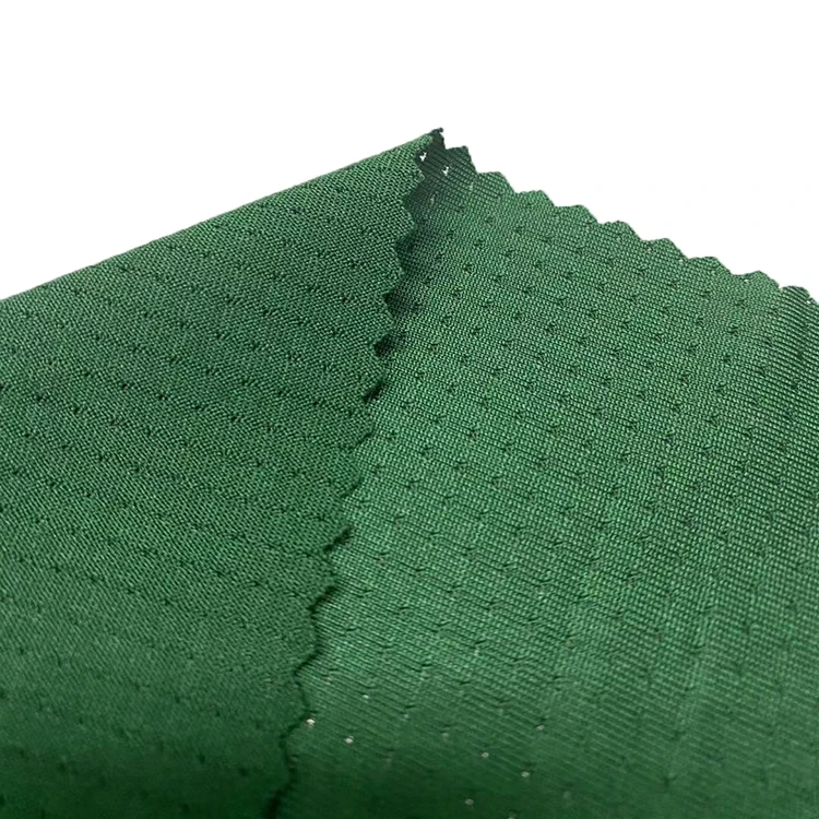 
Dri fit Polyester spandex elastane knitted bird eye mesh fabric for sportswear 