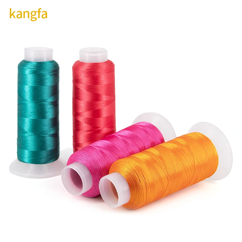 Factory supply less MOQ 120d/ 2 embroidery thread for machine