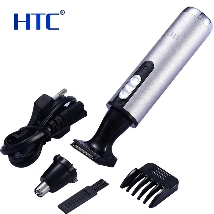 HTC триммер для носа из нержавеющей стали и ушей Триммер бровей бритье