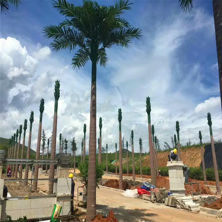 SPYHS29 Custom Size Artificial Coconut Palm Tree Arbre Fake Plant 100% Oem Odm One-Stop Procurement Services Art Space Design