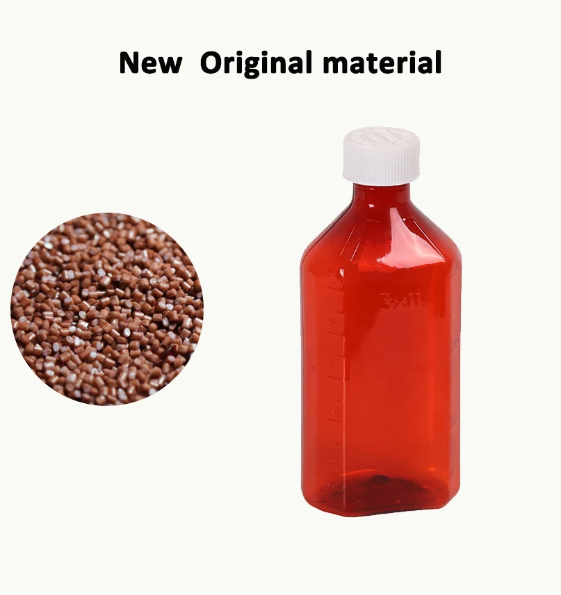 Pet Plastic Liquid Medicine Bottles 12 oz plastic bottles with lids oval medicine  bottles