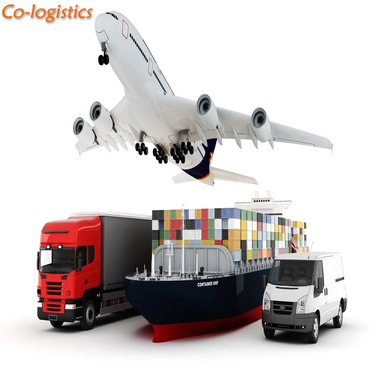 Sea and truck cargo shipping truck delivery freight forwarder from China to USA