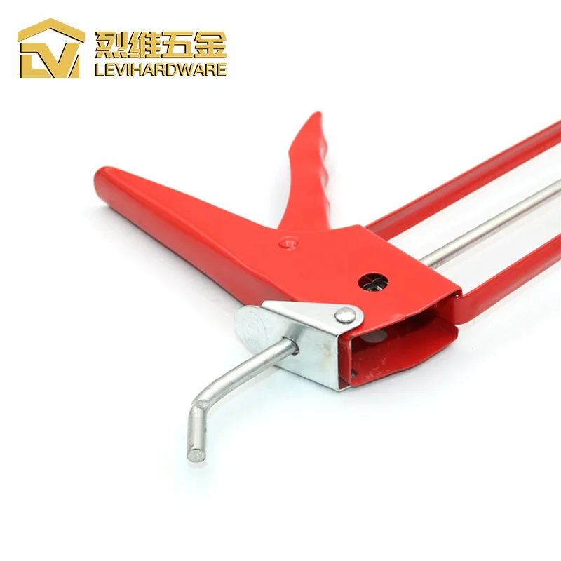 wholesale red basic sealants caulk gun 9-inch 310ml 600ml 20oz sausage power iron alloy silicone caulking gun construction tool