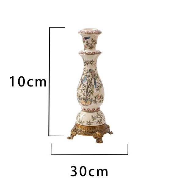 Professional direct custom logo easy and simple to handle Ceramic Candleholder