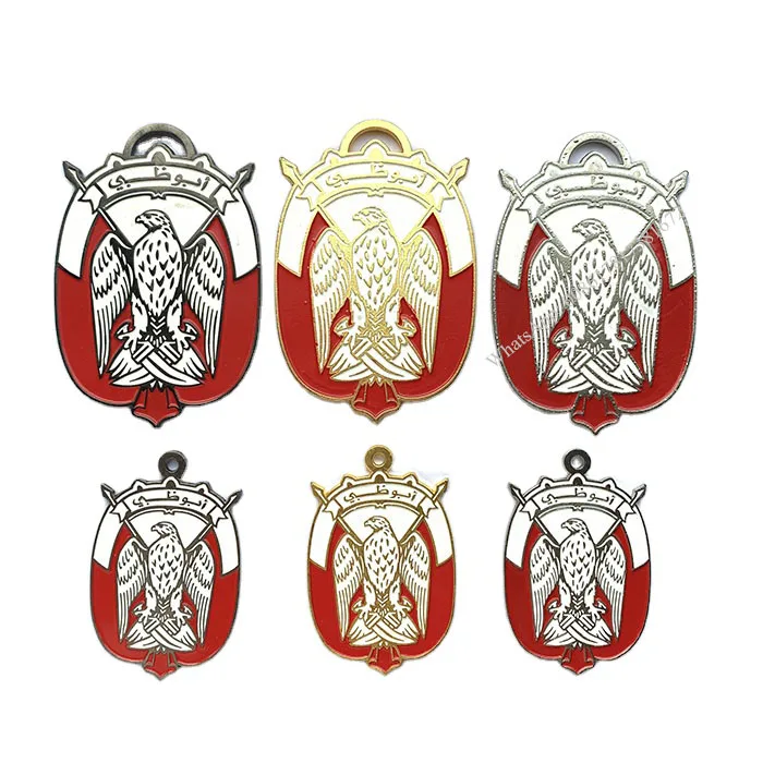 Factory Price!! Abu dhabi Falcon badge with magnet For UAE National Day Souvenir