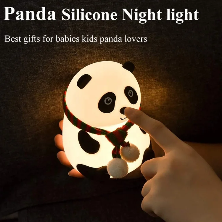 New style Lamp For Children Baby Kids Bedside Multicolor Silicone Touch Sensor Tap Control LED Night Light
