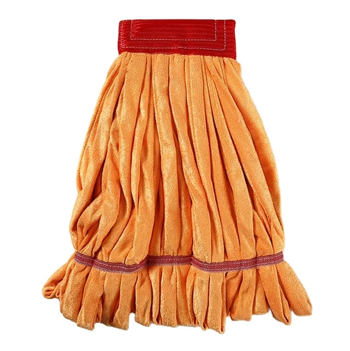 Mada Machine washable hospital microfiber tube floor mop head cleaning products commercial