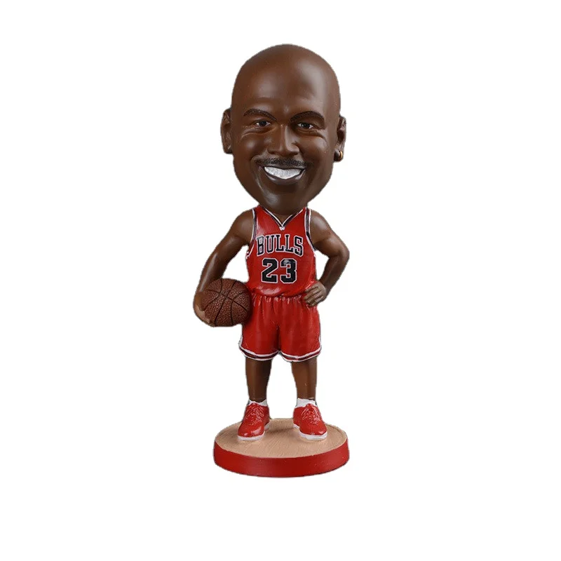 Custom Wholesale NBA Basketball Player StarJordan Bobblehead For Car Decoration Resin Cartoon Bobblehead Action Figurines