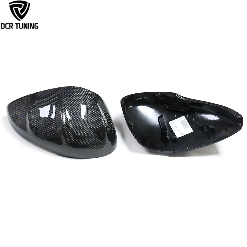 M Style Carbon Fiber Mirror Cover for Honda 11th Gen Civic 2021+ Rearview Mirror Casing with Turn Signal Cut