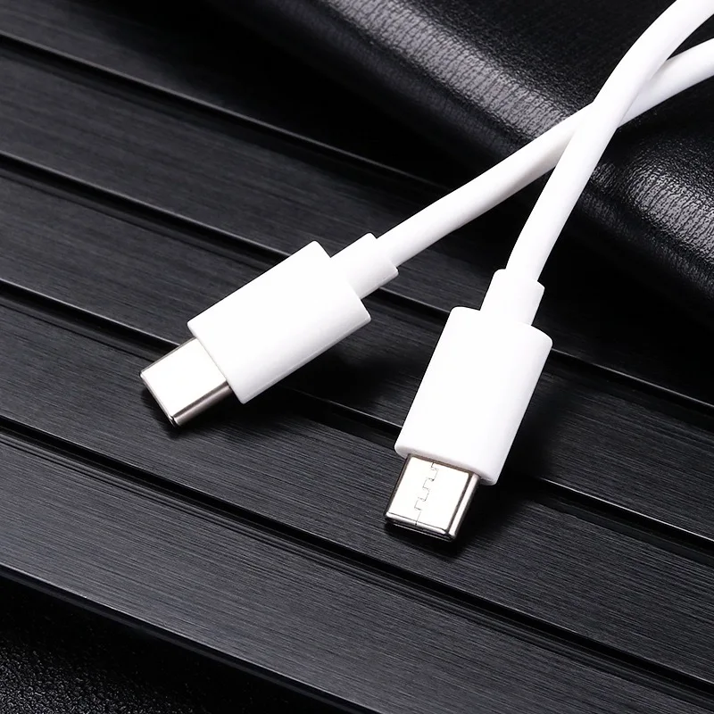 Double-port Type c 1m 2m PVC/TPE quick charging data cable durable bending resistant high quality usb c to c charge data cable