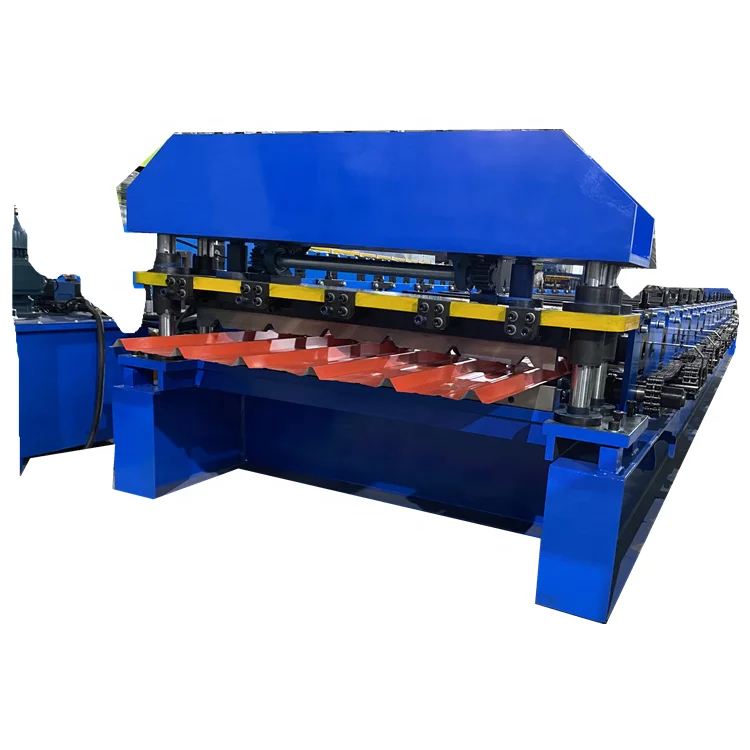 0.4-0.8mm thickness color steel roof glazed tile Floor tile making machine Steel sheet metal roofing rolls forming machine