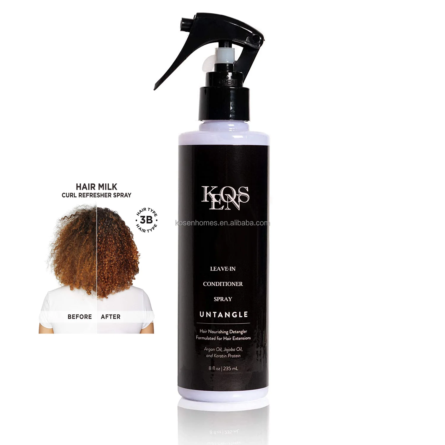 Best nourishing leave-in conditioner spray for frizzy curly girl hair