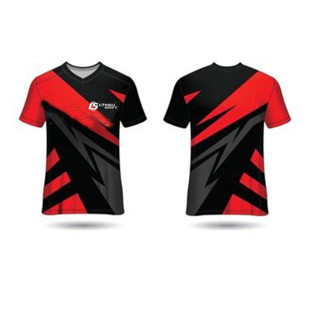 Sublimated best team game pro jersey shirts Quick Dry Gaming T Shirt Men Quick Dry Gaming T Shirt Custom Gaming Jerseys Esports