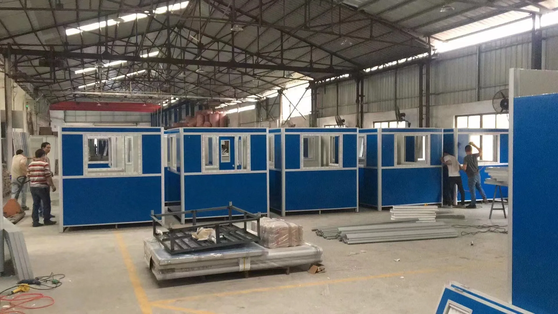 movable Economic guard shacks prefabricated modular portable kiosk guard booth