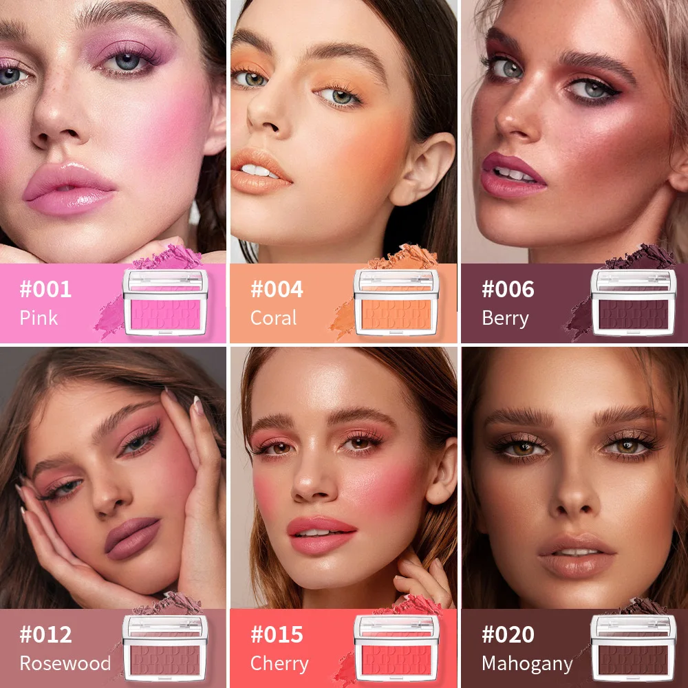 Original Brand High Quality 1:1 New Blush Products Cute Face Makeup Blusher Single Blush Palette Private Label Blush Powder