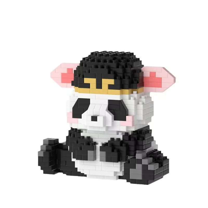 Lego китайская гигантская панда строительные блоки Hua Meng LAN пазл детский день подарок на рождения игрушки