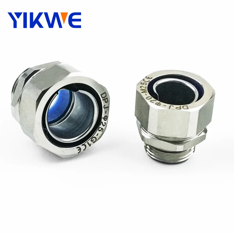 Hose Fittings Stainless Steel Metal 8mm G1/4 DPJ End style joint fitting connector for metal flexible conduit pipe hose