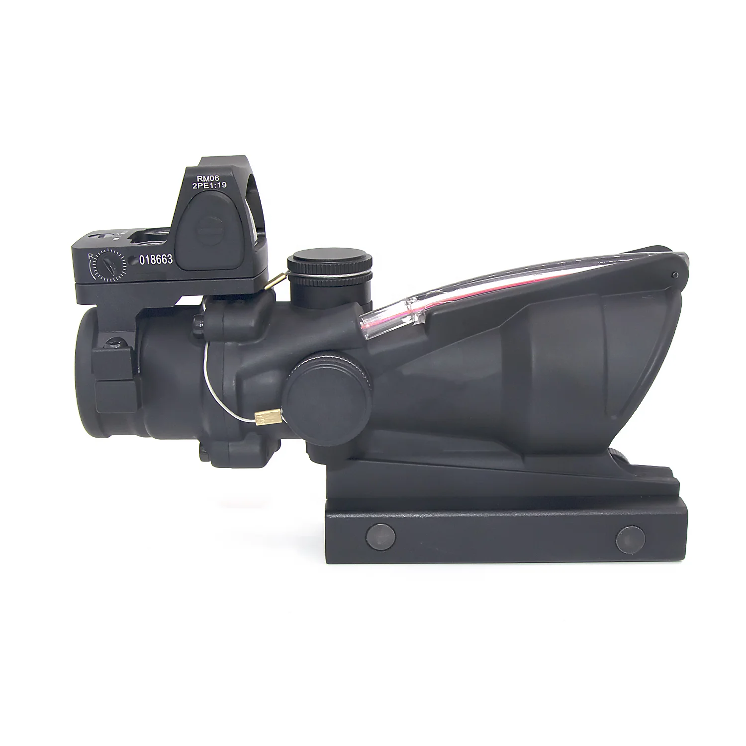 ACOG4X32 с RMR Red Dot настоящая волоконная оптика красный светящийся рельефный логотип тактический оптический прицел охотничий
