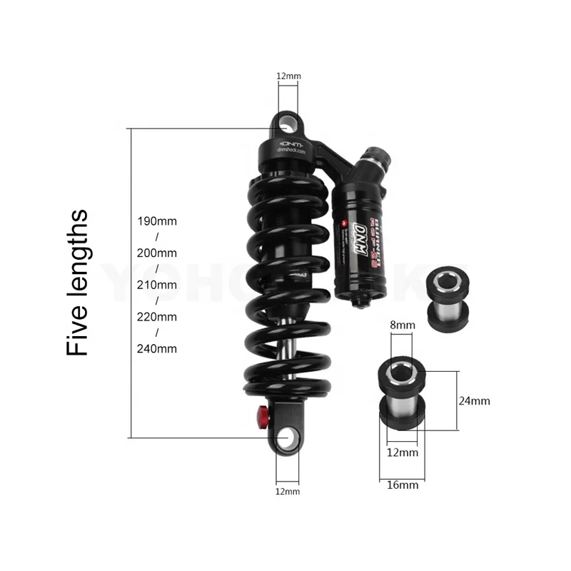 Factory supply shock absorber motorcycle DNM rcp-2S rear suspension shock 220mm dnm shock for sales