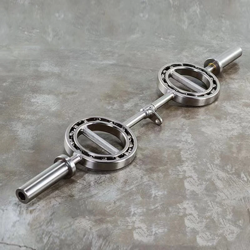 Popular multi-functional fitness weightlifting  Round Grip for Arm Curl Fitness 360 degree eye rotating Curl Barbell