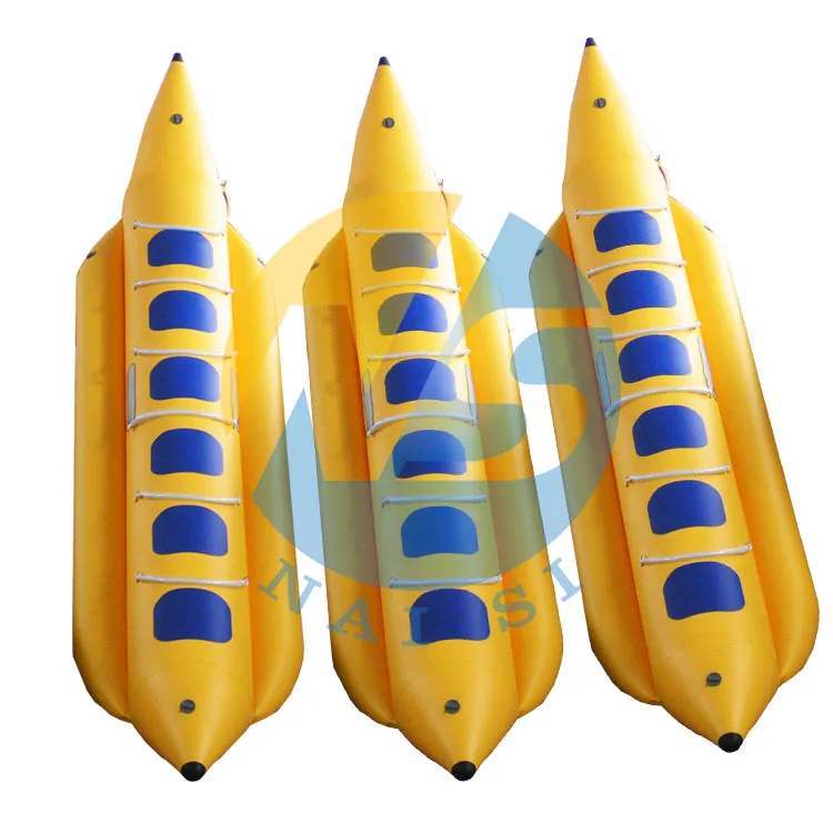 Factory Wholesale Water Sport Game PVC 6 Seats Inflatable Flying Fish Banana Boat