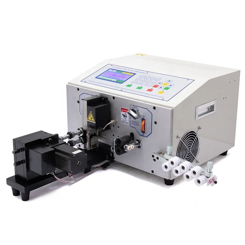 EW-07B Automatic Patch Cord Cable Wire Cutting Stripping Wire Twisting Machine EASTONTECH Bilingual 420*390*280mm 83-167pcs/min