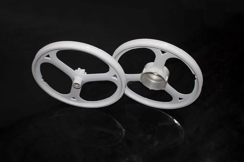 Wheelset 50mm 25mm width Clincher tri-spoke magnesium alloy bike wheel fixed gear bicycle wheels rim