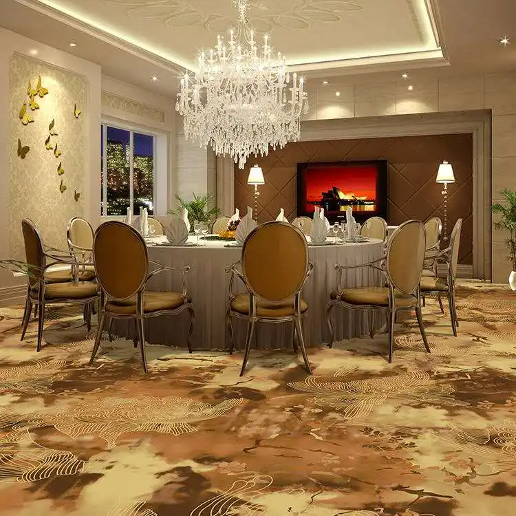 High Quality Axminster 5 Star Hotel Wall to Wall Corridor Carpet Room Printed Carpet Luxury Hotel Lobby Carpet