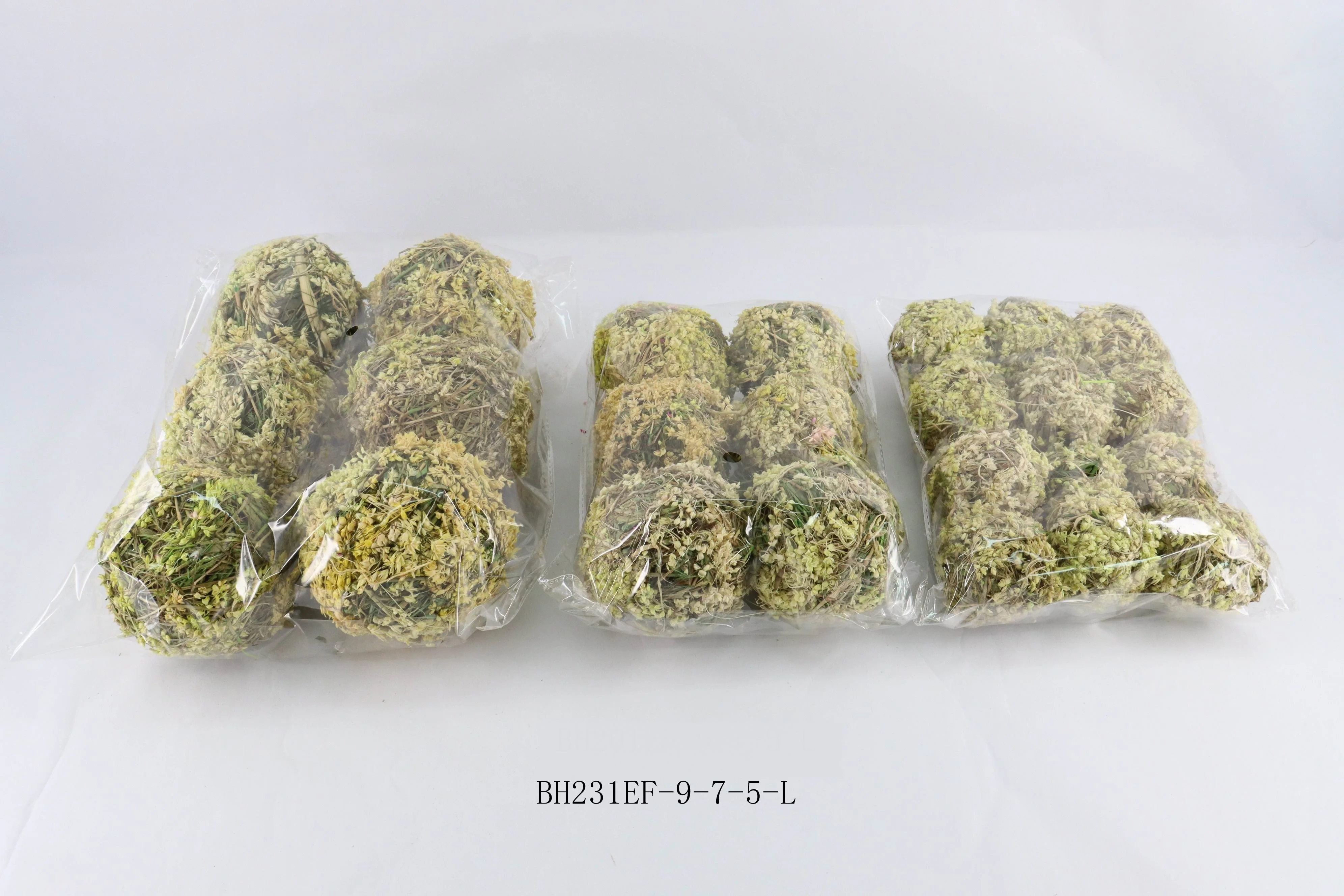 manufactory  floral accessories Dia 9cm 7cm 5cm  sorghum grass ball  in Wholesale Price